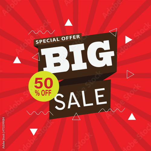 Big Sale Banner Template for Business and Social Media 01