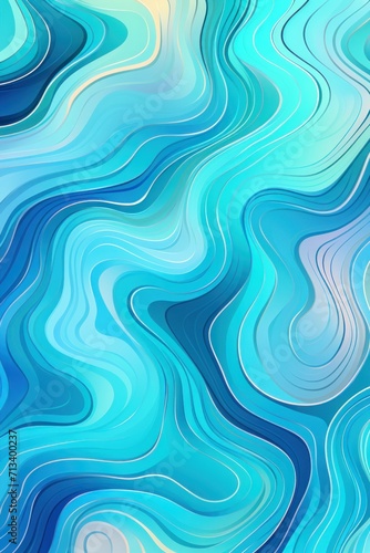 Squigly lines and pattern busy sleek background using turquoise pastel tones