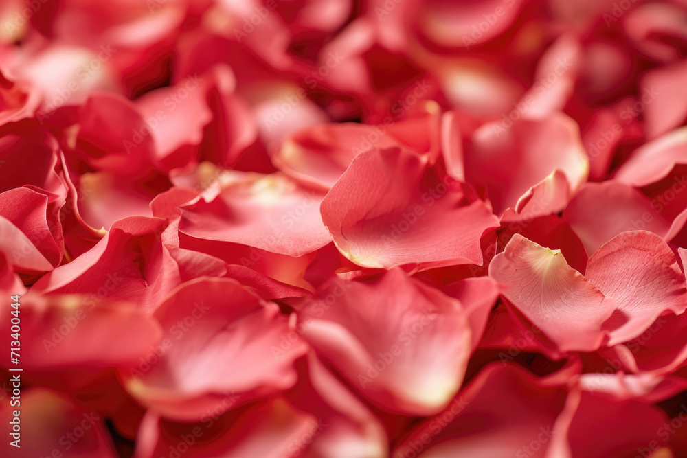 Love in Bloom - Rose Petals Scattered, Valentine's Elegance