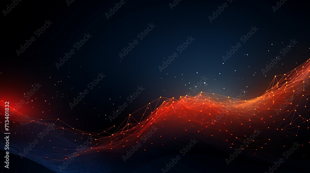 Futuristic data stream 3d illustration. Data transfer technology. Wave of dots and weave lines. Abstract background. Futuristic data stream 3d illustration. Data transfer technology. Wave of dots and weave lines. Abstract background.