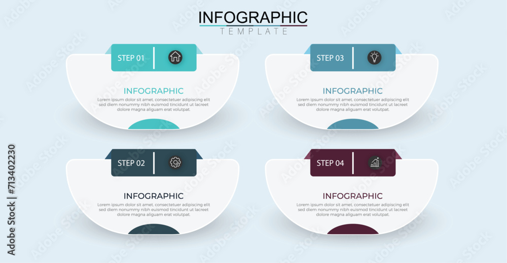 Vector infographic steps for entrepreneurs in the future Vector infographic steps for entrepreneurs in the future