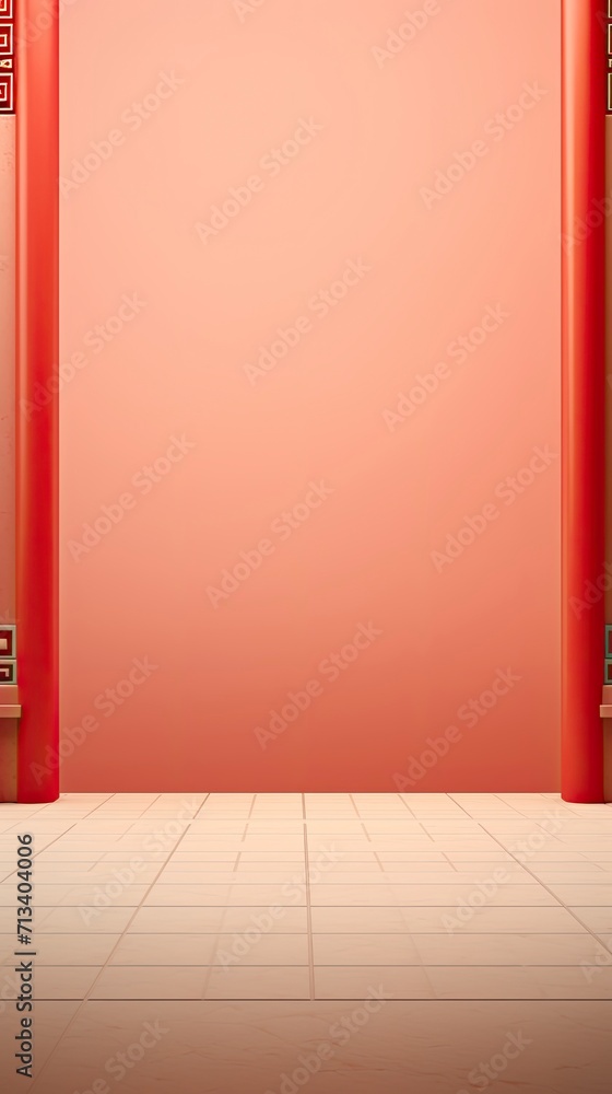 Chinese style background, Red festive background, Ribbon, Pavement style, Neoclassicism, Minimalism, framed, projected inset, negative space, UHD with generative ai Chinese style background, Red festive background, Ribbon, Pavement style, Neoclassicism, Minimalism, framed, projected inset, negative space, UHD with generative ai