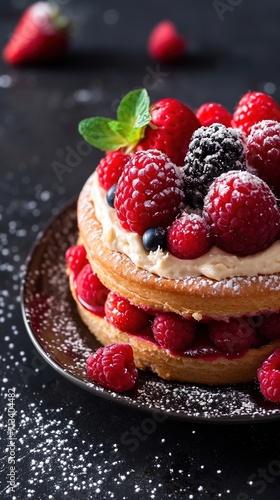 A Close-up Photography of Delicious Pastry Cake