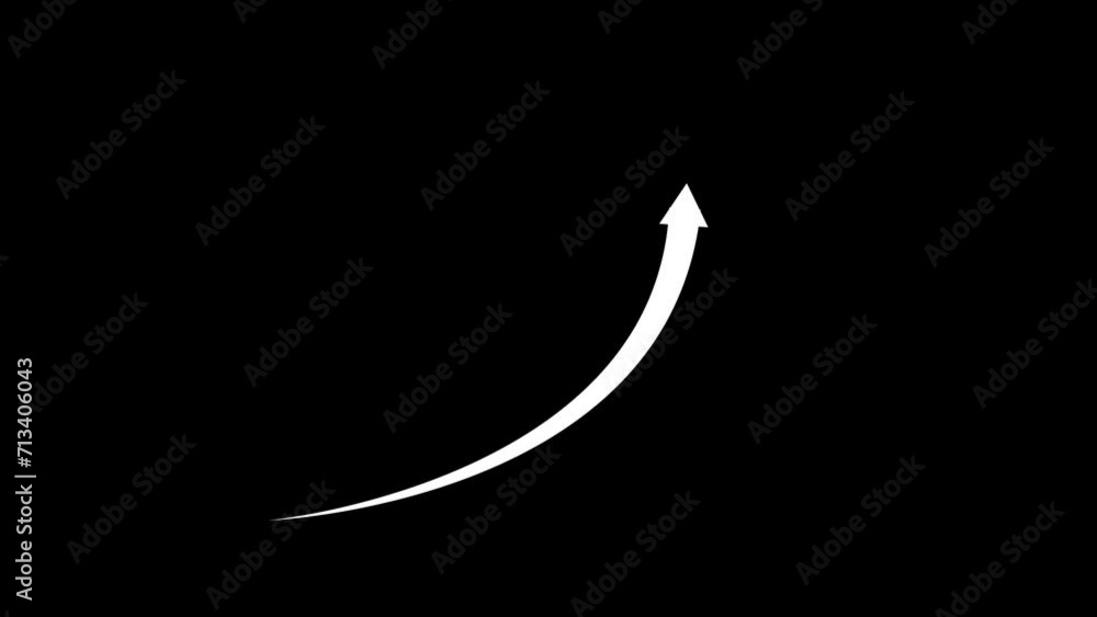 Arrow business graph chart icon animation background, 4k animation video concept Arrow business graph chart icon animation background, 4k animation video concept
