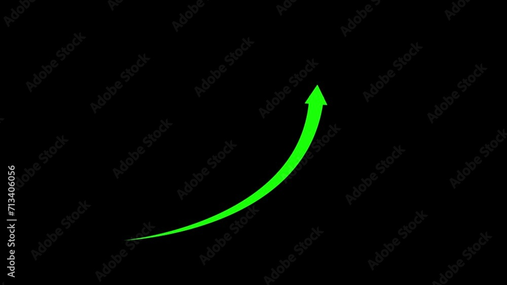 Arrow business graph chart icon animation background, 4k animation video concept Arrow business graph chart icon animation background, 4k animation video concept