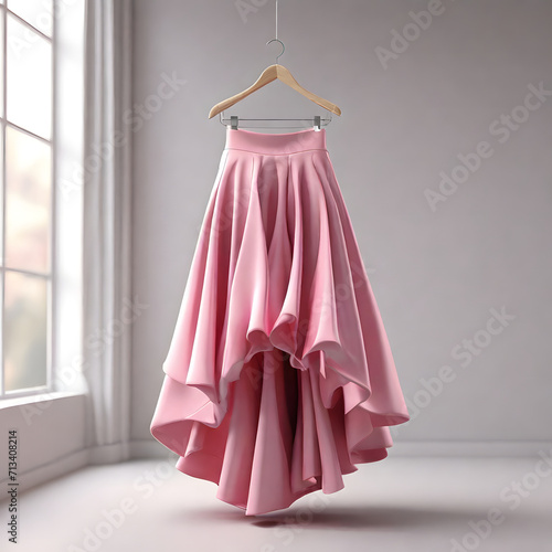 Minimalist Pink Skirt