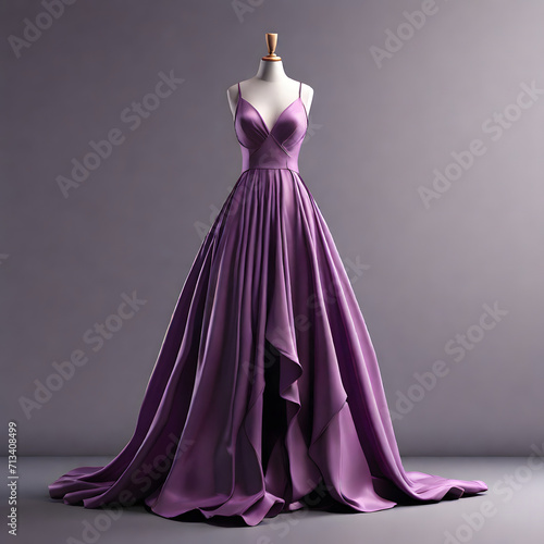 Minimalist Purple Dress