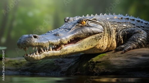 alligator in the zoo © Hussam