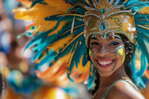 A Radiant Black Woman at Carnival © Everton