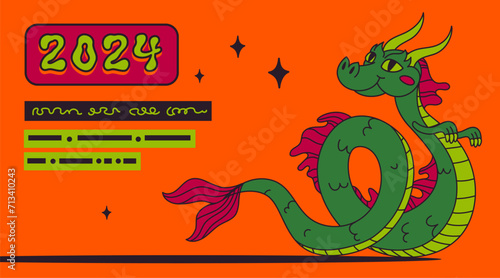 Chinese dragon, 2024 year lunar symbol