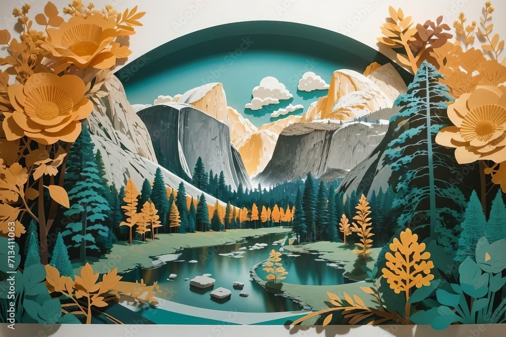 Landscape in the mountains. Landscape in the mountains.
