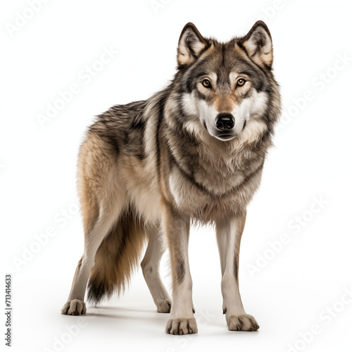 wolf isolated on white