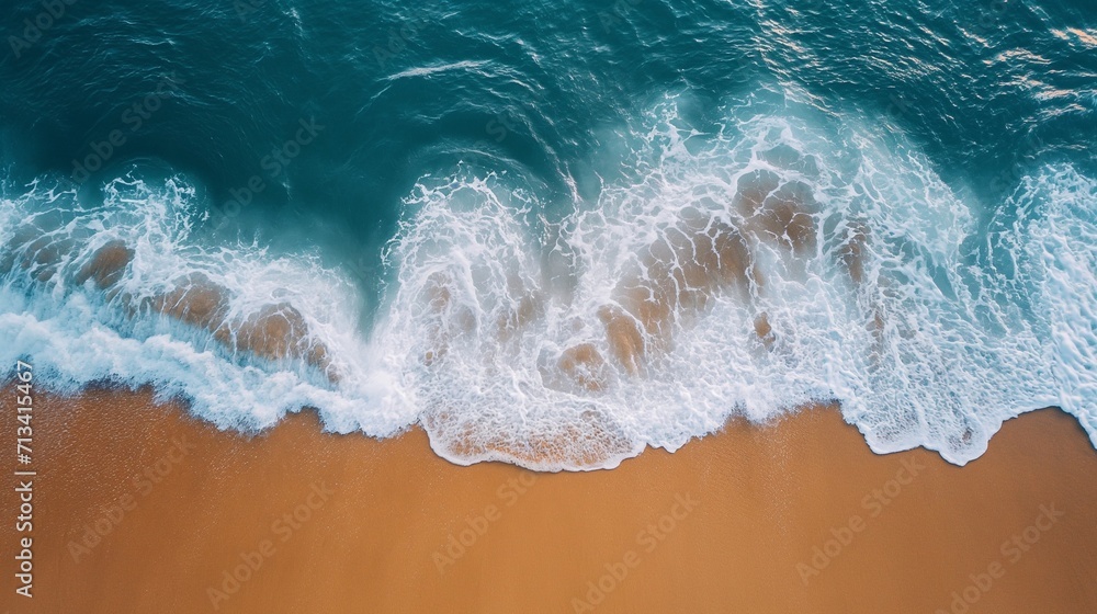 Sea waves background banner scenic top view Sea waves background banner scenic top view