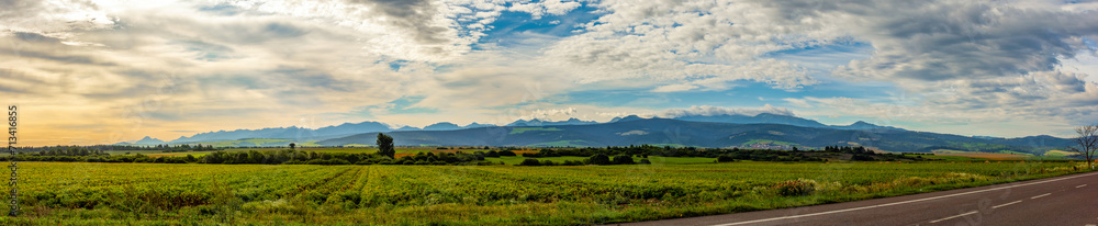 Panorama of the mountains near the city of Krakow, Poland Panorama of the mountains near the city of Krakow, Poland