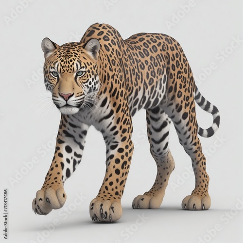 Jaguar illustration on a white background