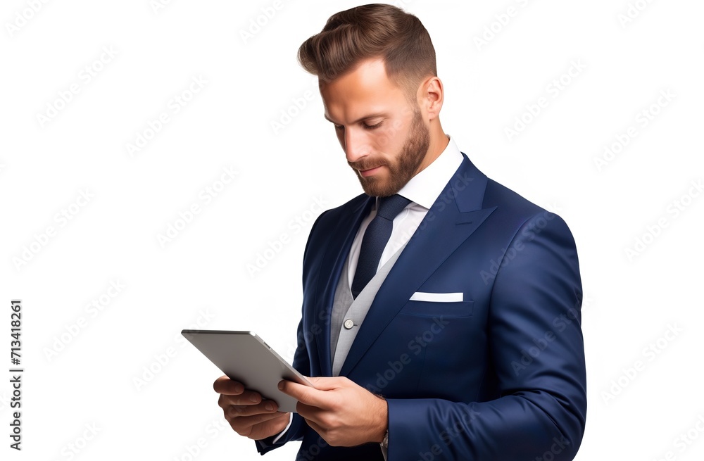 young man using tablet young man using tablet