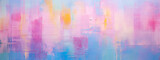 an abstract painting of a pink, orange, and purple painting, in the style of palette knife impressionism, close-up shots, light green and cyan, organic sculpting, unprimed canvas, 
