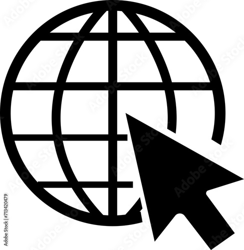 world web icon www earth globe icon . Go to web symbol icon vector, Website pictogram. Internet symbol, Globes Icons and Symbol, Click to go to website or internet line art icon for apps and websites.