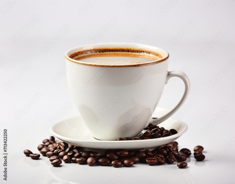 coffee in cup isolated on white background coffee in cup isolated on white background