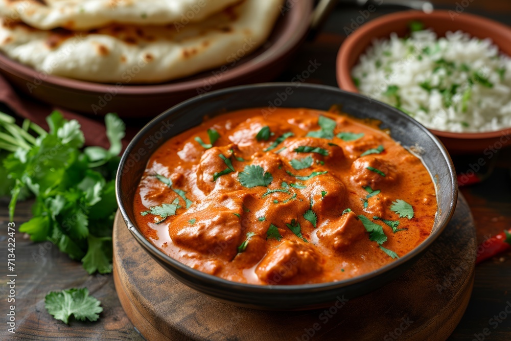 Indian butter chicken with creamy tomato sauce brings the richness of Indian flavors to your plate, promising a creamy, savory experience with tender chicken. Indian butter chicken with creamy tomato sauce brings the richness of Indian flavors to your plate, promising a creamy, savory experience with tender chicken.
