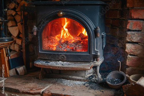 Fireside Bliss  Enhancing Winter Nights with Solid Fuel Heating