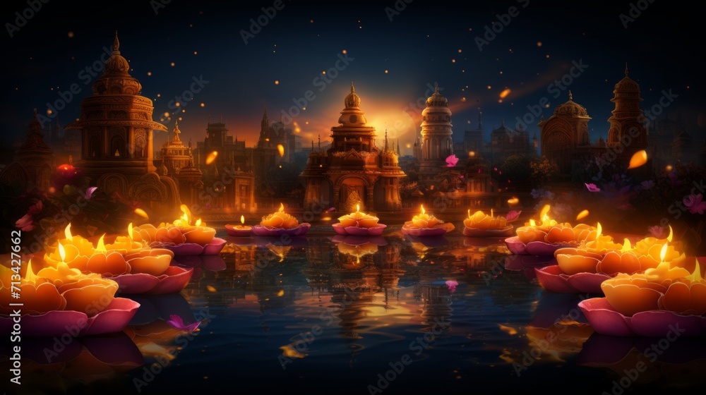 diwali, festival of light, background, 16:9