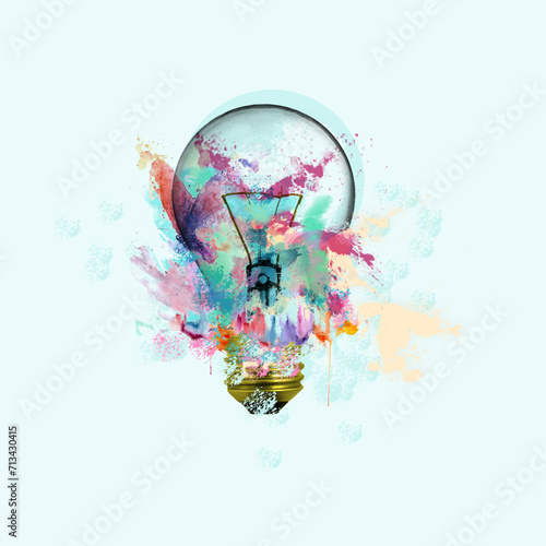 lampadina idea colorata