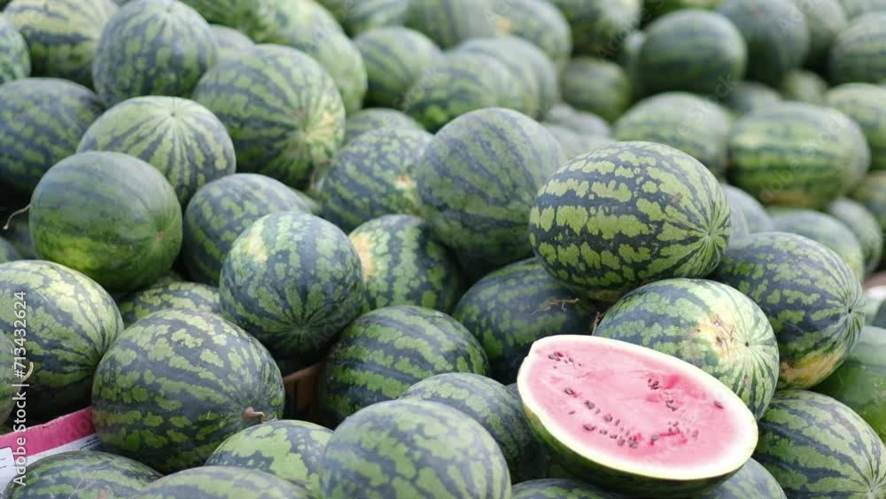 sale of a lot of water melon on bazar sale of a lot of water melon on bazar
