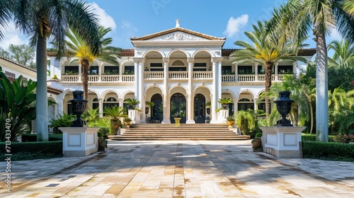 Nestled in the opulent surroundings of Miami, Florida, mansion is an extravagant display of wealth and excess.