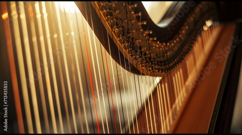 close up of a harp    photo