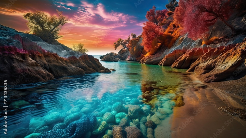 Lucid Dream Beach in Technicolor