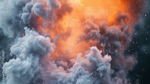 Beautiful Wallpaper of Smoke Particle Effect