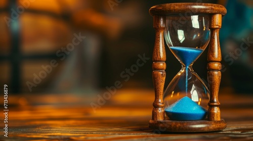 close up of the hourglass 