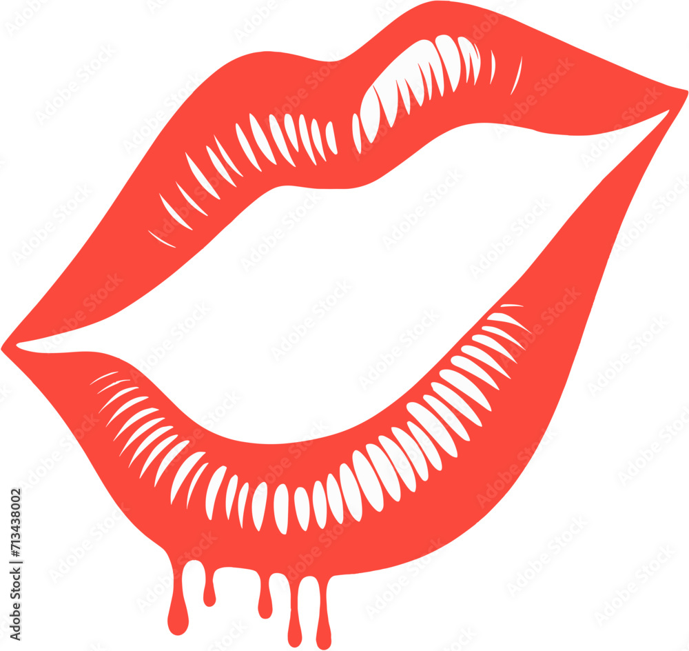 Distorted lips design element isolated illustration in transparent background svg Distorted lips design element isolated illustration in transparent background svg