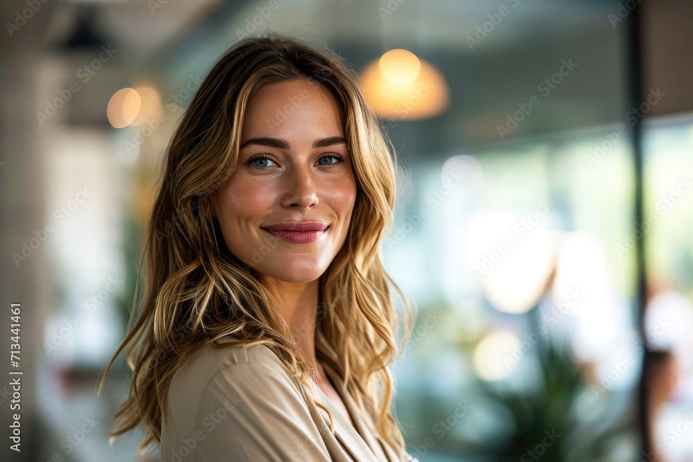 Mujer Líder Inspiradora: Retrato de una mujerpoderosa en el lugar de trabajo, empoderando a su equipo Mujer Líder Inspiradora: Retrato de una mujerpoderosa en el lugar de trabajo, empoderando a su equipo