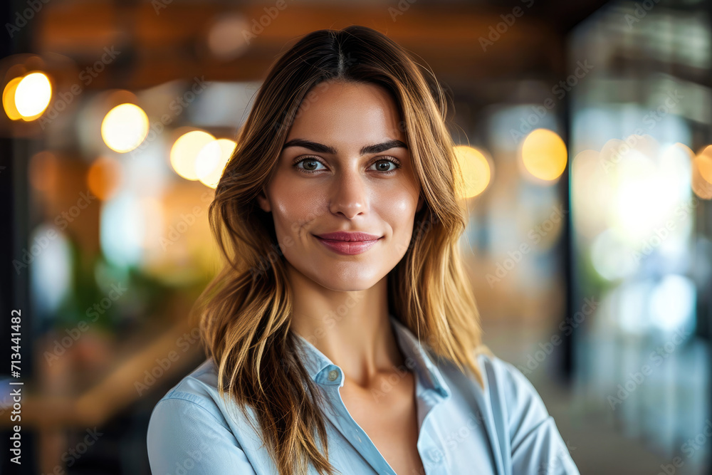 Mujer Líder Inspiradora: Retrato de una mujerpoderosa en el lugar de trabajo, empoderando a su equipo Mujer Líder Inspiradora: Retrato de una mujerpoderosa en el lugar de trabajo, empoderando a su equipo