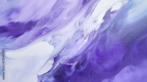 Abstract Purple and White Watercolor Washes Wallpaper, Light Violet Fluid Acrylics Painting Texture Background
