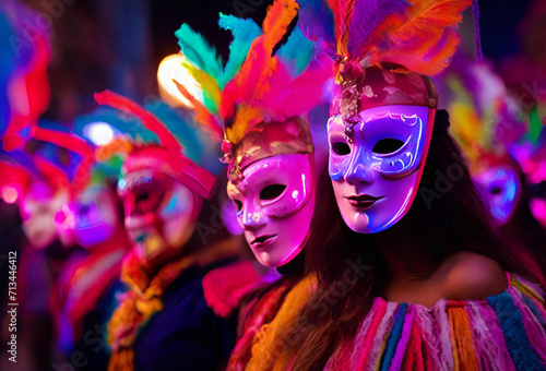 carnival, people in masks, mask © karolina