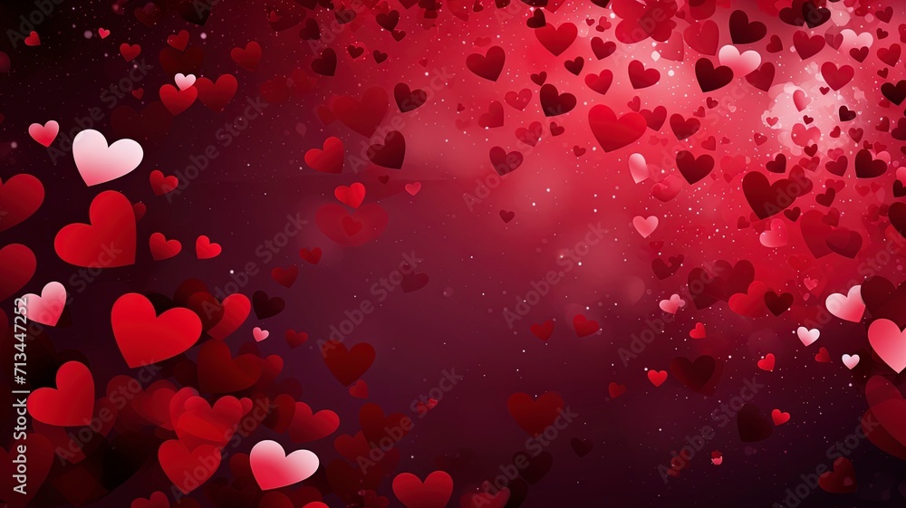 Stylish background featuring hearts that symbolize love's significance generative ai Stylish background featuring hearts that symbolize love's significance generative ai