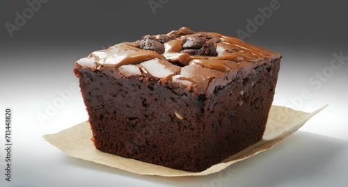 Brownie isolated on transparent or white background on studio