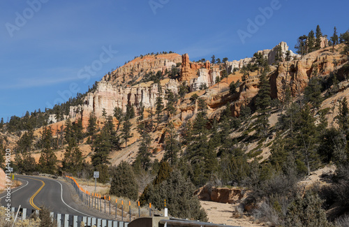 Scenic Bryce Canyon Naitonal Park Utah Landscape