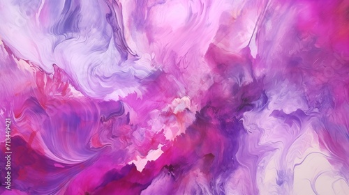 Abstract Light Purple and Pink Swirl Oil Painting Texture Background in Dreamy and Romantic Style