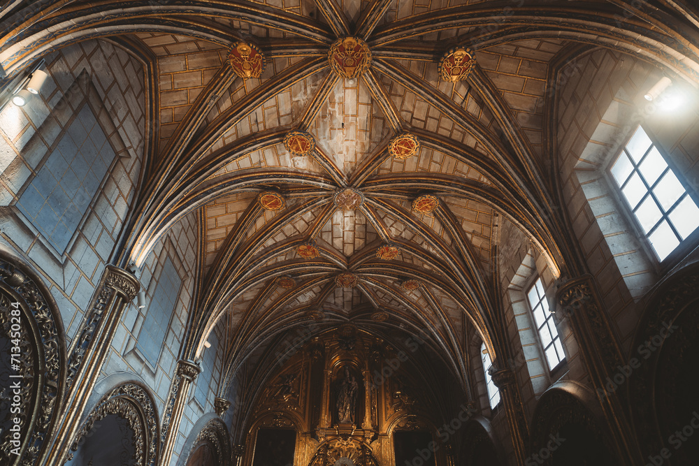 interior of cathedral, Cuenca, La Mancha, Spain