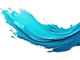 Sapphire Current: Dynamic Blue Paint Streak
