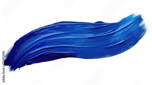 Midnight Tide: Deep Blue Paint Brushstroke