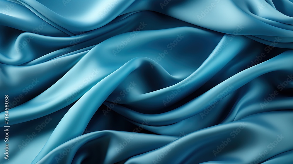 blue silky satin fabric weave textile texture wallpaper background. soft and smooth blue silky satin fabric weave textile texture wallpaper background. soft and smooth