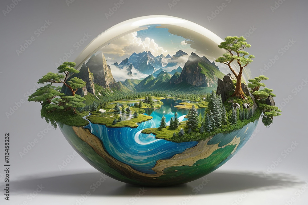 the serene beauty of a Natural View ai generative photo the serene beauty of a Natural View ai generative photo