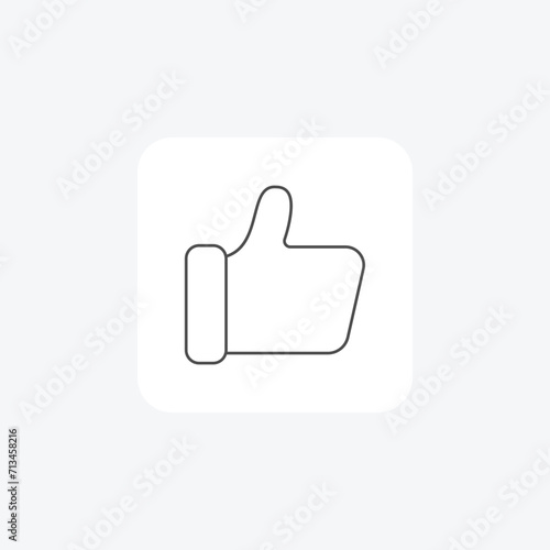 Like grey thin line icon , vector, pixel perfect, illustrator file