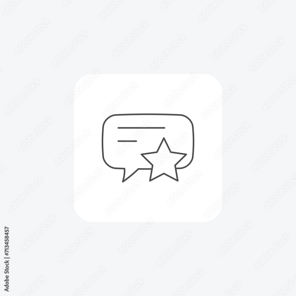 Fototapeta premium Chat grey thin line icon , vector, pixel perfect, illustrator file