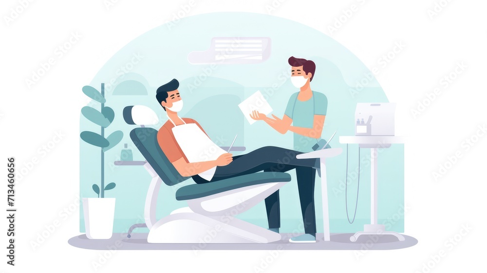 dental clinic , icon illustration, flat design	